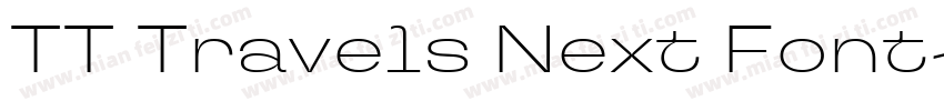 TT Travels Next Font字体转换
